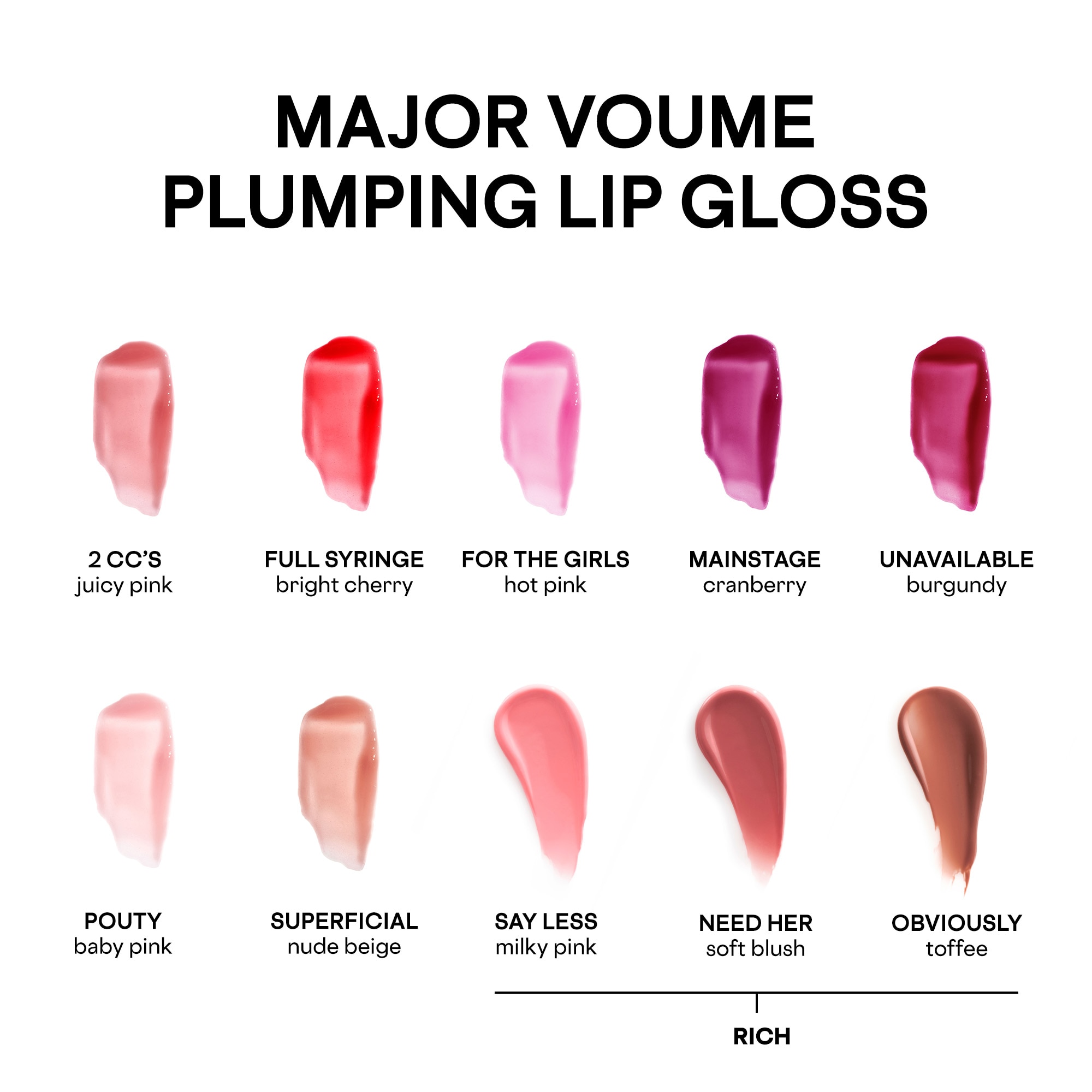 MAJOR VOLUME PLUMPING LIP GLOSS (GLOSS VOLUMINIZADOR)